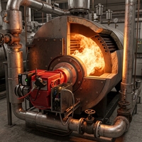 Pembakar Oli Bekas WB133-2p(stw133-2p) Dengan Kompresor Udara 70-115KW Boiler Rumah Garansi 1 Tahun Pasar Eropa
