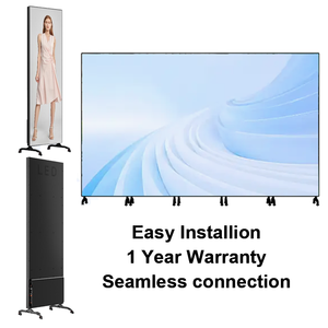 Écran LED mobile intelligent d'intérieur P1.86 <span class=keywords><strong>en</strong></span> aluminium, vente directe d'usine, autoportant pour centres commerciaux - Product Image 1