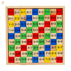 Materiali Didattici Montessori per Matematica, Giocattoli Educativi per Bambini, Tavola di Moltiplicazione in Legno - Product Image 1
