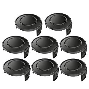 Paquete de 8 tapas de carrete para cabezal de desbrozadora RSJA-01-1, piezas de repuesto para cortacésped, carrete de hilo negro para Spear y Jackson GT450/GT600/N1F-GT-280 - Product Image 1