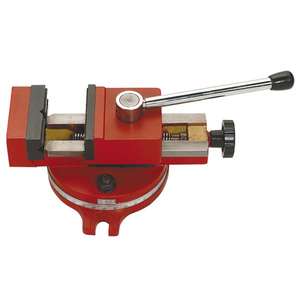 Étau de perçage à serrage rapide Fervi, base pivotante de 4 pouces, étau d'établi pour le travail des métaux - Product Image 1