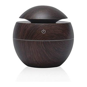 130Ml Mini Air Diffuser Mushroom Wood Grain <b>Humidifier</b> Perfume Diffuser Portable Electric Fragrance Essential Oil Aroma Diffuser - Product Image 1