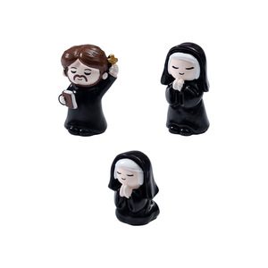 Figurines miniatures en résine peintes à la main, religieuses et prêtres, décorations de bureau, souvenirs religieux, cadeaux – Vente chaude - Product Image 5