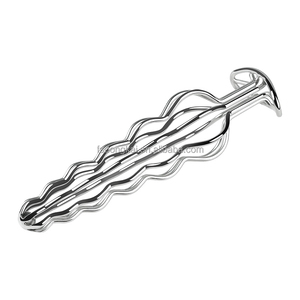 Dongkai Source Factory Kürbisförmiger Hohlanalplug aus Edelstahl, Fetisch-Plug, Metall-Hohlanalplug mit Rundem Sockel, Sexspielzeug für Männer - Product Image 3