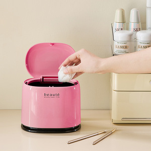 ถังขยะพลาสติกแบบตั้งโต๊ะขนาดเล็กถังขยะขนาดเล็กแบบกดฝาสีได้ออกแบบเอง - Product Image 3