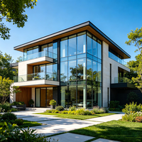 Mur-rideau en verre architectural sur mesure pour projet, façade en aluminium monobloc résistante aux intempéries
