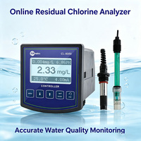 Detector de Cloro Residual Continuo en Línea 24H, 0~20mg/L, 4-20mA, RS485, Alta Precisión para Agua Mineral, Piscinas, OEM