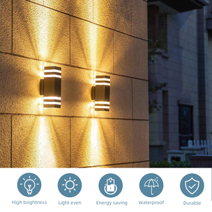 Applique murale Led étanche avec détecteur de mouvement, luminaire d'extérieur de bonne qualité, idéal pour un jardin, une rue ou une chambre à coucher - Product Image 3