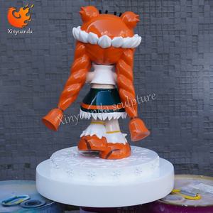 Sculpture en fibre de verre de fille tigre de dessin animé sur le thème de Harbin, ornement de réception touristique de la <span class=keywords><strong>ville</strong></span>, décoration de bloc sur le thème de la glace et de la neige - Product Image 5