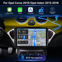 Lecteur multimédia de voiture avec écran IPS HD de 9 pouces, WiFi, USB, audio haute résolution, Bluetooth, lien téléphonique pour Opel Corsa 2015, Opel Adam 2013-2016