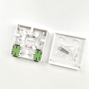 توريد المصنع <span class=keywords><strong>2</strong></span> كور 86 نوع مربع إنهاء الألياف البصرية FTTB FTTX شبكة داخلية 86 مربع - Product Image 4