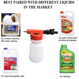 Rociador de extremo de manguera de césped líquido, multirelación, botellas de plástico, cuidado de jardín - Product Image 2