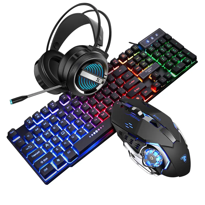 GX50 Professional Gaming Keyboard and mouse combo RGB Backlit USB Wired Keyboard For PC Desktop Laptop Computer