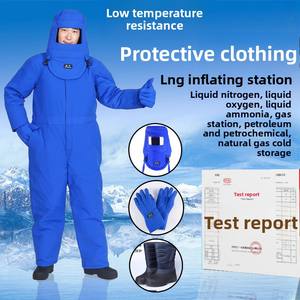 Combinaison de protection de vêtements de sécurité antigel à basse température pour stations-service GNL Soudage à l'oxygène sous azote liquide au gaz naturel - Product Image 4