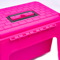 Tabouret multifonctionnel en plastique portable pour outils, petit tabouret d'extérieur simple, siège compact, boîte de toilettage pour chevaux