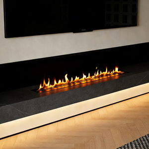 Chimenea de Bioetanol Contemporánea Inno-Fire de 72 Pulgadas, Chimenea Inteligente para el Hogar - Product Image 1