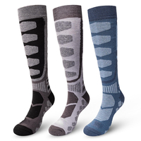 Chaussettes thermiques d'hiver en laine Marino pour snowboard