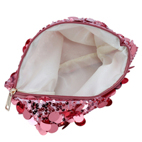 Pochette de maquillage personnalisée avec logo, paillettes scintillantes, luxe, paillettes irisées, sac cadeau de beauté cosmétique