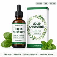 Complément Herbal Détoxifiant en Gros à Marque Blanche : Gouttes Liquides de Chlorophylle pour le Soutien Énergétique