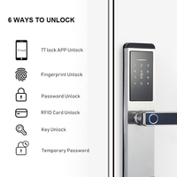 Cerradura Digital eléctrica de alta seguridad para exteriores, dispositivo de cierre inteligente con huella dactilar, Wifi, aplicación BLE