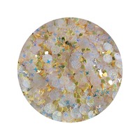 Campuran Payet Kuku Transparan Putih Pink untuk Kerajinan Glitter Bintang Hati Cangkang Bunga Payet Paillettes DIY Dekorasi Seni Kuku Manikur