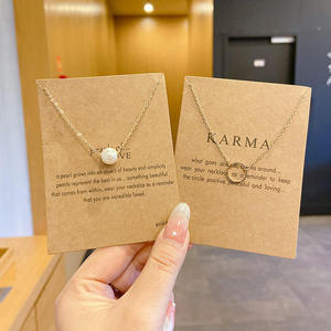 Vòng cổ mặt dây chuyền hình con voi chuồn chuồn mạ vàng thời thượng <span class=keywords><strong>b</strong></span>án buôn, kèm thiệp chúc phúc may mắn, trang sức hợp kim hình học - Product Image 2