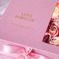Boîte à bijoux en forme de rose pour la Saint-Valentin - Emballage de vœux pour colliers et bagues