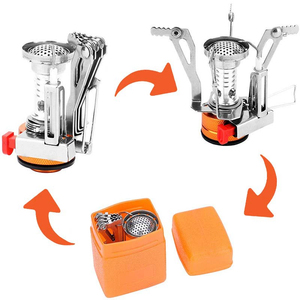 Orangegaz迷你稳定消防轻型一体式登山野营户外可折叠燃气灶 - Product Image 3