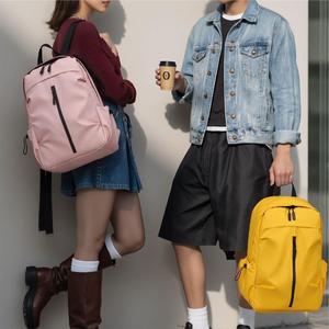 Wu Unisex Casual <b>Waterproof</b> Lightweight <b>Backpack</b> 11 Inch Laptop Travel Bag Everyday Commuter Sports Style Solid Color - Product Image 2