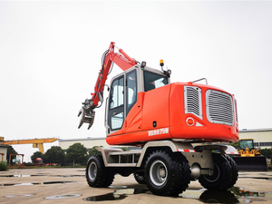 Superventas Mini 4 ruedas motrices 8 toneladas XG8075W cubo rueda excavadora juguetes nueva rueda maquinaria de movimiento de tierras <span class=keywords><strong>motor</strong></span> núcleo del <span class=keywords><strong>Motor</strong></span> - Product Image 4