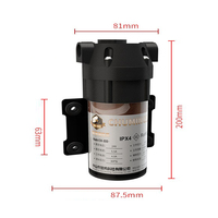 Pompe RO à haute pression d'eau 100 Gpd à bas prix osmose inverse saine 24 volts Ro pompe de surpression domestique Taiwan