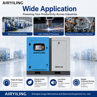 Compresor de Aire de Tornillo VSD de 22KW 30HP BDS-30 4.2m³/min de Alta Eficiencia con Motor de Imán Permanente IP65, Unidad Industrial Refrigerada por Aire