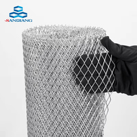 Grillage métallique diamanté à prix réduit, technique de treillis nervuré perforé pour application de plâtrage de plafond