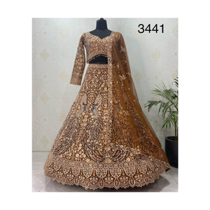 <span class=keywords><strong>Georgette</strong></span> cổ điển và lehenga net với thêu thanh lịch hoàn hảo cho Phù Dâu và khách DỰ TIỆC CƯỚI trong các dịp lễ hội - Product Image 2