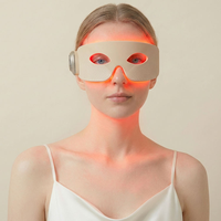 Masque oculaire LED infrarouge rouge EMS micro-courant de qualité médicale 630nm 660nm 880nm pour le rajeunissement des yeux, le lifting des yeux et les soins oculaires