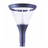 Éclairage LED de poteau extérieur étanche IP65 50W 60W 90W en aluminium pour jardin, lampadaire LED de jardin à poser sur poteau