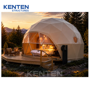 KENTEN permanente glamping tenda struttura esterna hotel domo domes tenda campeggio all'aperto tende glamping con bagno per airbnb - Product Image 3