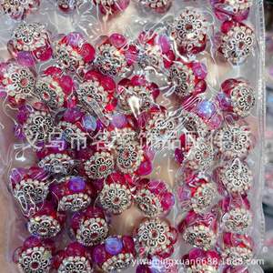 Usine En Gros Acrylique Industrie Lourde Népal Diamant Boules et Perles Perles En Vrac Couleur Accessoires Fabrication de Bijoux - Product Image 4