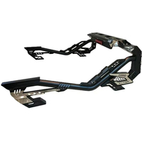Barre de protection universelle pour pick-up avec support de lumière LED, barre de chargement sportive en acier, capacité de charge de 300 kg, revêtement électrostatique en poudre, Hilux