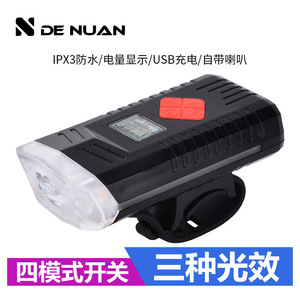 Luz Delantera LED para Bicicleta, Recargable por USB, Resistente al Agua IPX4, 4 Modos, Lámpara de Ciclismo - Product Image 2