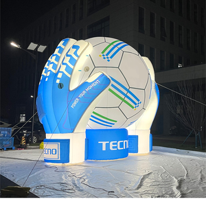 <span class=keywords><strong>Ballon</strong></span> de football gonflable géant en PVC personnalisé à l'hélium pour la publicité sportive, idéal pour les événements de la Coupe du Monde de football avec LED - Product Image 6