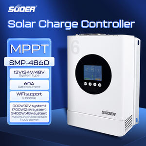 슈어 지능형 MPPT 태양광 충전 컨트롤러 12v 24v 48v 60A 옐로우 MPPT 최대 전력점 추적 DC 150W 900W ST-MP60 - Product Image 4