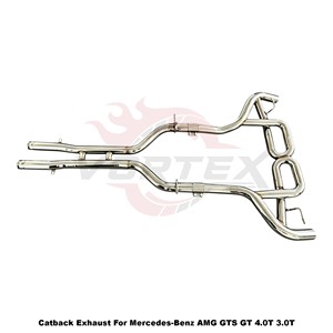 Vortex Global-Shop Preferred Decat Stainless Steel Piping Kit For Mercedes-Benz AMG GTS GT 4.0T 3.0T - Product Image 3