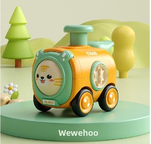 Macchinina Giocattolo a Spinta per Bambini, Simpatica Auto Interattiva Genitore-Figlio per 1-3 Anni, <span class=keywords><strong>Macchina</strong></span> a Spinta e Scorrimento a Tema Cartone Animato, Resistente - Product Image 5