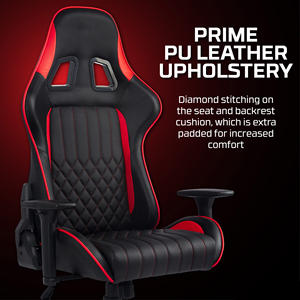 Cyber Cafe Chaise de jeu Chaise de joueur ergonomique de haute qualité Dossier haut Vente en gros <span class=keywords><strong>Rouge</strong></span> <span class=keywords><strong>Noir</strong></span> <span class=keywords><strong>Siège</strong></span> de course Chaise de bureau - Product Image 4