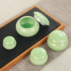 حاوية شاي ماتشا الصغيرة ، أغطية علب شاي صغيرة محكمة الغلق ، علب سيراميك للأكياس الفضفاضة ، تخزين منزلي محكم الغلق - Product Image 3