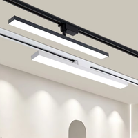 Lampu Sorot Linear COB LED yang Dapat Diputar, Lampu Sorot Lebar, Lampu Jalur Panjang yang Dapat Disesuaikan, Lampu Jalur untuk Hotel, Butik, Studio, Galeri