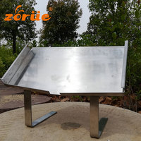 Nouveau présentoir de ruche en acier inoxydable d'apiculture avec cadre en nid d'abeille plateau de couverture ouvert pour le miel qui coule Garantie 1 an