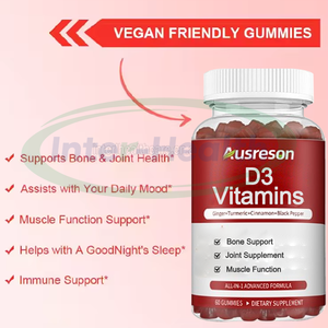 Ausreson OEM Etiqueta Privada niños multivitaminas gomitas C vitamina <span class=keywords><strong>K</strong></span> B12 suplementos vitaminas D3 suplemento para niños - Product Image 3