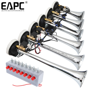 Control remoto sin batería, serie ZS-317-1, bocina musical <span class=keywords><strong>de</strong></span> 6 trompetas con melodía agradable, 24v o 12v, bocina eléctrica musical <span class=keywords><strong>de</strong></span> aire con seis trompetas. - Product Image 6